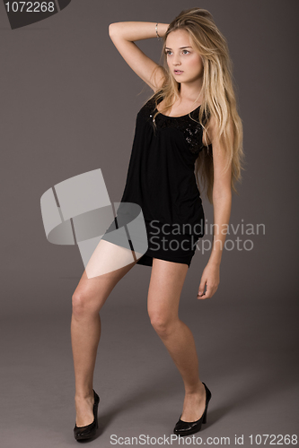 Image of young model in studio