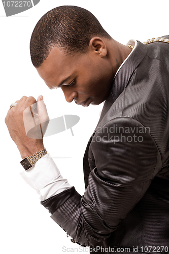 Image of young afro-american business man