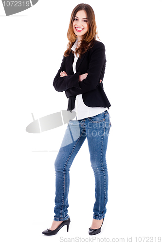 Image of fashion female model standing