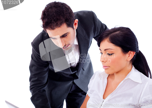 Image of Closeup of corporate colleagues