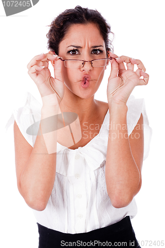 Image of funny business woman