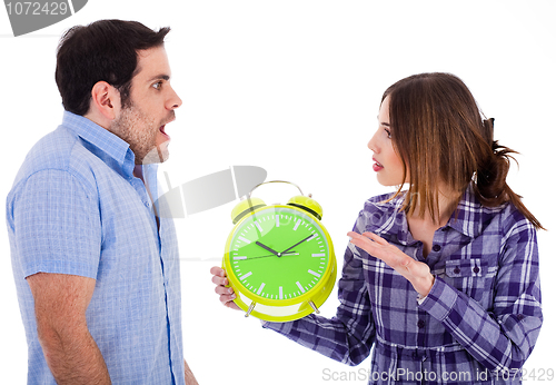 Image of Women angry on her boyfriend