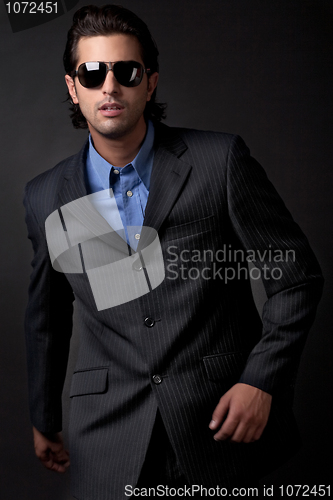 Image of handsome young fashion model