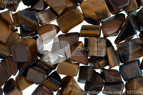 Image of Tiger eye gravel necklace and bracelet beads