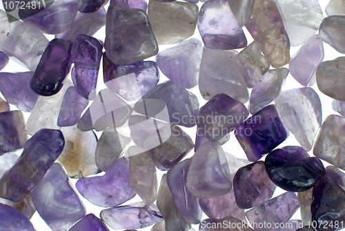 Image of Amethyst gravel necklace and bracelet beads