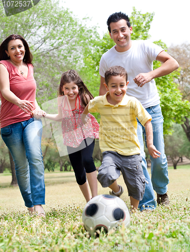 Image of Happy family run