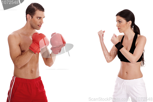 Image of Young boxers training