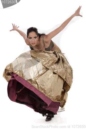 Image of Woman in belly dancer costume costume