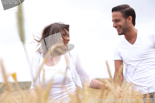 Image of Young couple enjoying