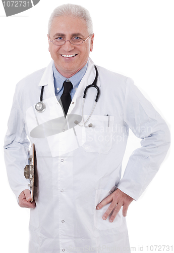 Image of Smiling medical doctor with stethoscope