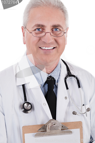 Image of Closeup portrait of senior doctor