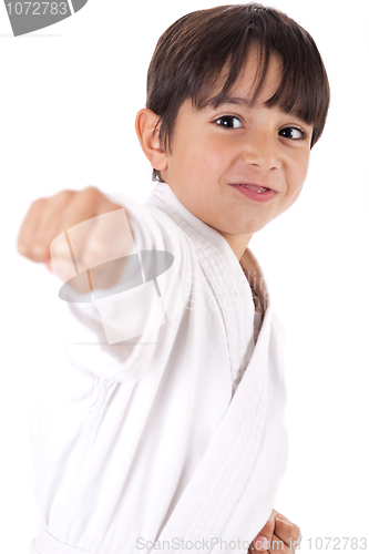 Image of Karate boys giving punch
