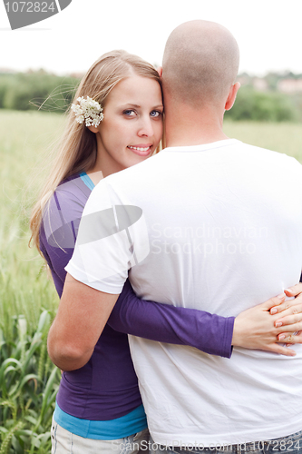 Image of Honeymoom couple hugging each other
