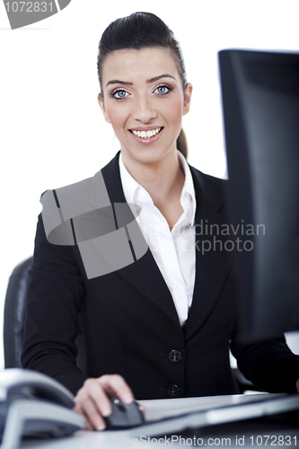 Image of Business woman working at office