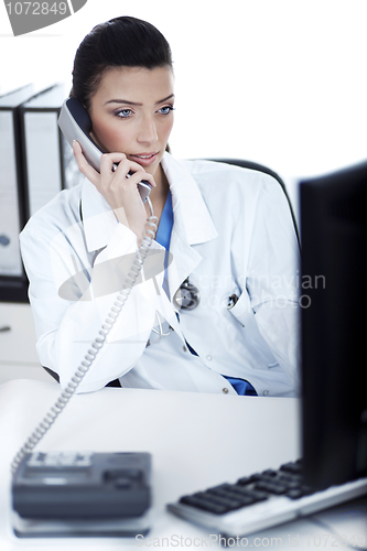 Image of Attractive female doctor