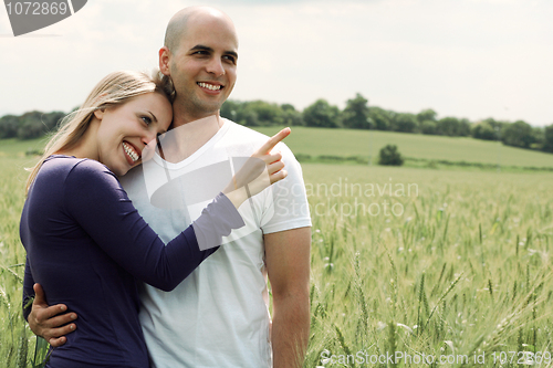 Image of Portrait of simely couple