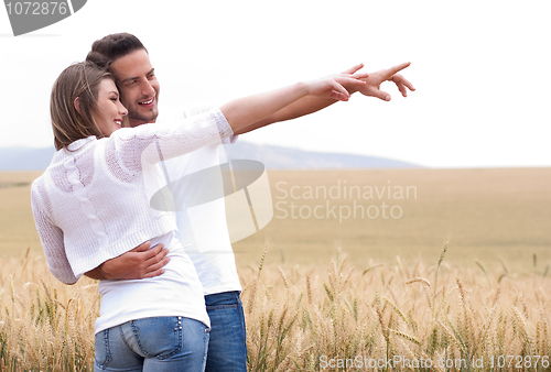 Image of Young couple in meadow