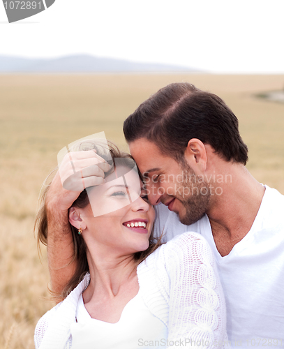 Image of Happy woman with her boyfriend