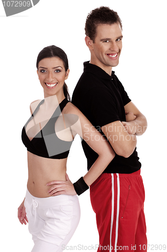 Image of Fitness people standing together