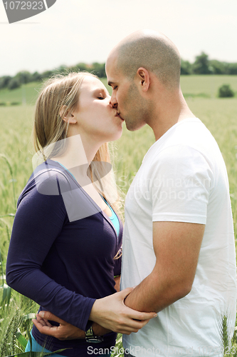 Image of Couple kissing eachother