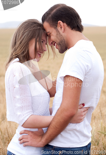 Image of Couple getting close in romance