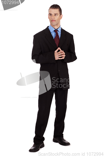 Image of Handsome young business man smiling