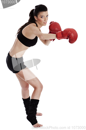 Image of Kickboxing woman