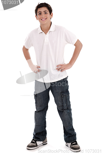 Image of Stylish young teenager full length