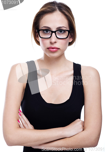 Image of fashion woman with eyeglasses