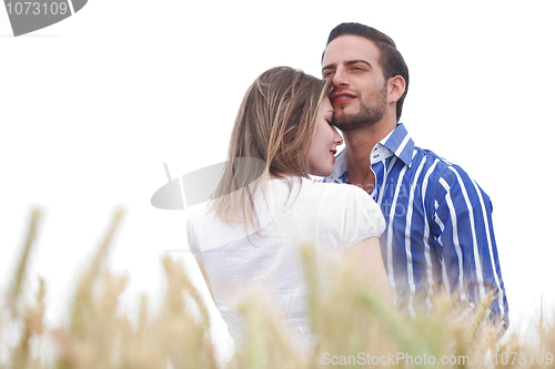 Image of Shot of a young couple in love