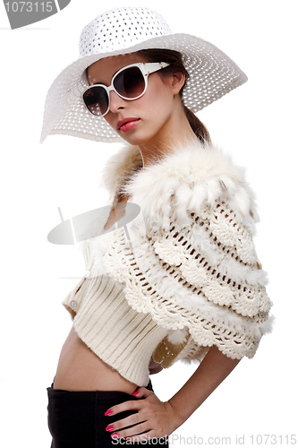 Image of sexy woman with sunglasses