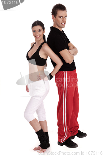 Image of Fitness couple standing