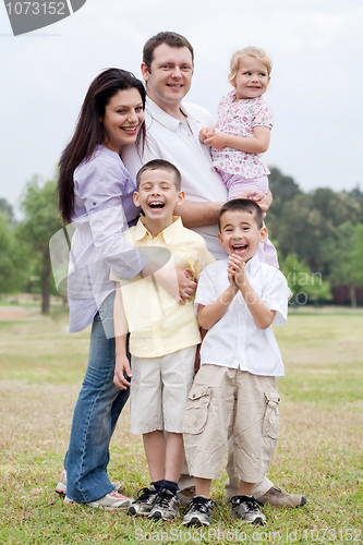 Image of Happy family in the park