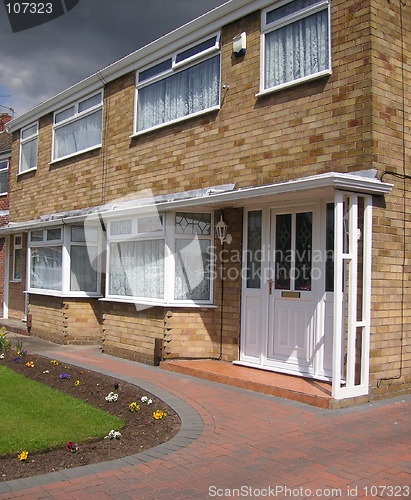 Image of semi-detached house with block paved front