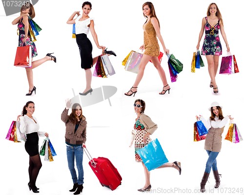 Image of group of womens make shopping