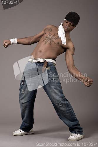 Image of Beautiful and very stylish dancer in pose