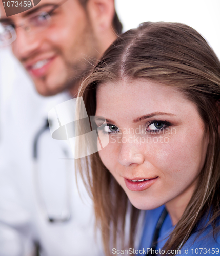 Image of Beautiful nurse looking at you