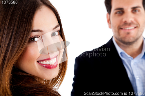 Image of happy male and female