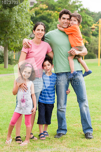 Image of Happy family of five