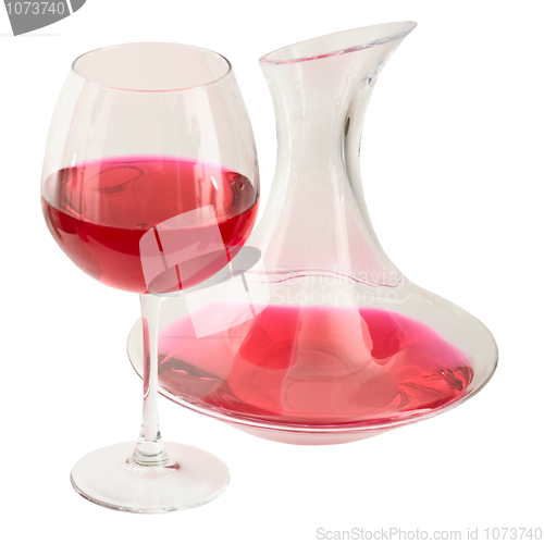 Image of Decanter and goblet