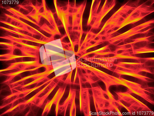 Image of Abstract flame background with fractal elements