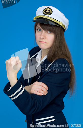 Image of Captain with emotional gesture
