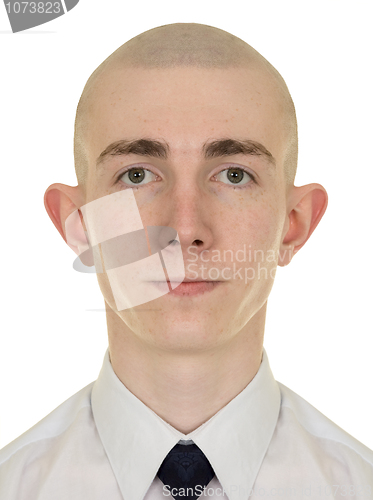 Image of Symmetrical portrait of the young man