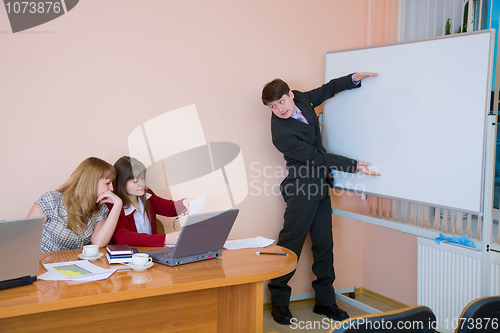 Image of Young man to speak at a meeting