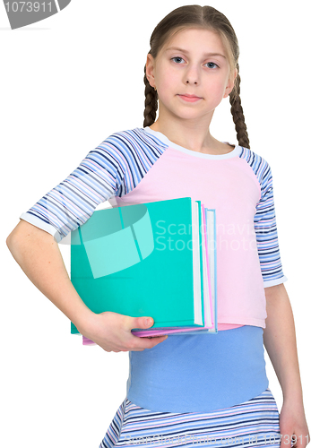 Image of Girl with books