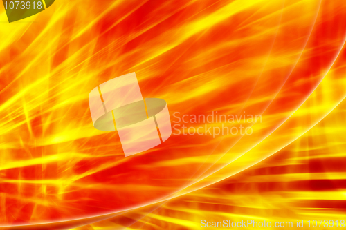 Image of Fire abstract red - yellow background