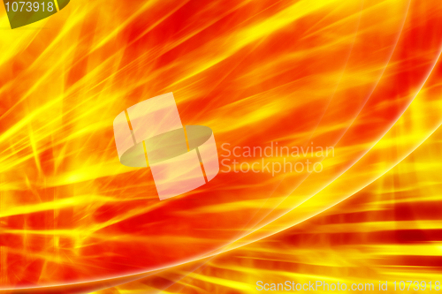 Image of Fire abstract red - yellow background
