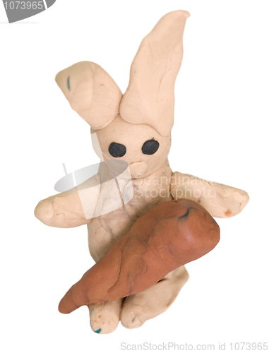 Image of Hare stuck together from plasticine