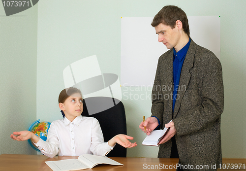 Image of Tutor and schoolgirl