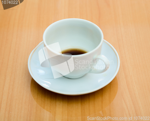 Image of Cup with not drunk up coffee